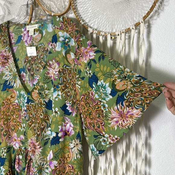 Loralette NWT Journey Maxi Dress in Green Floral Size 26/28 - Picture 8 of 16